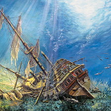 Схема вышивки «Подводный мир»