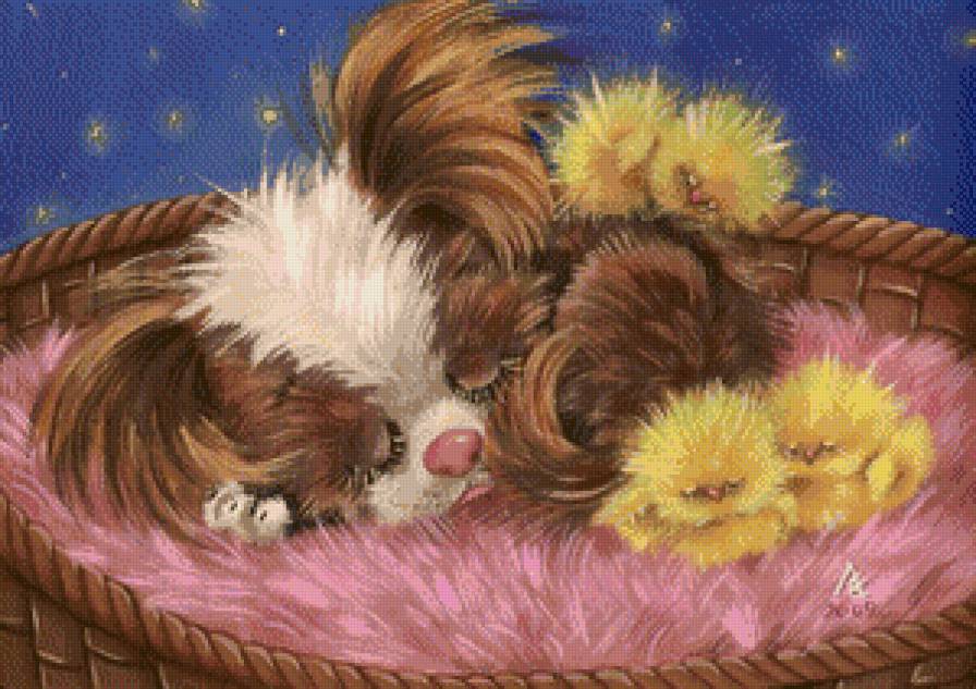 Спящие крошки - детская, животные - предпросмотр