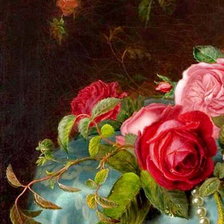 Схема вышивки «старинная картина  часть 1»