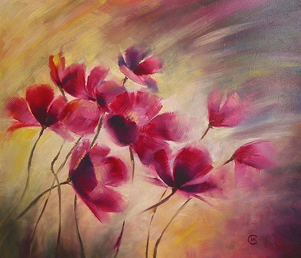 Цветы - цветы, поле - оригинал