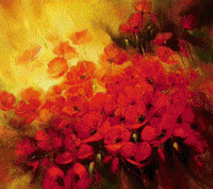 Маки - поле, маки, цветы - предпросмотр