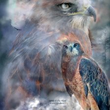 Схема вышивки «Сокол»