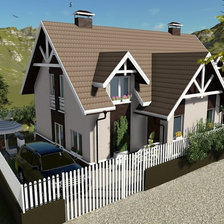 Схема вышивки «серия "дома"»