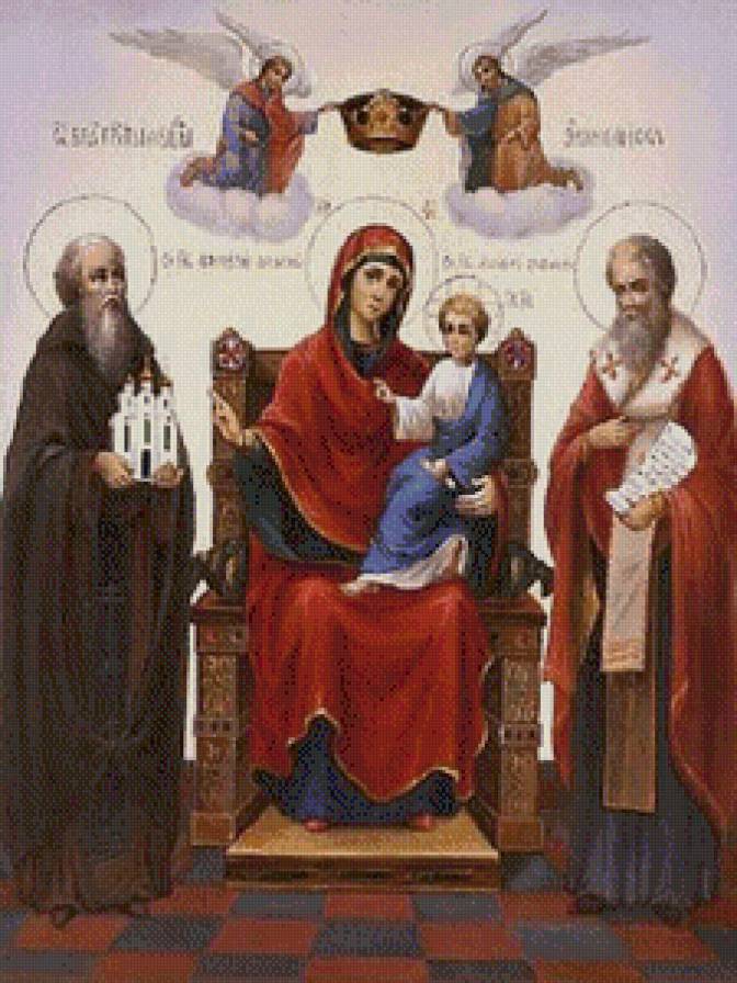 Экономисса - домостроительница, икона, экономисса, божья матерь - предпросмотр