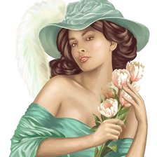 Схема вышивки «женский образ»