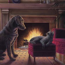 Схема вышивки «Домашний очаг»