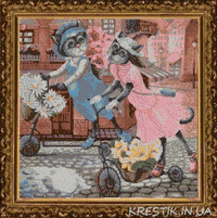 пара котов - кошки, пара, коты, любовь - предпросмотр