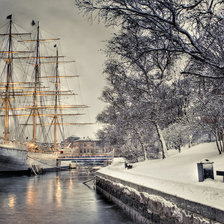 Схема вышивки «Корабль»