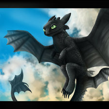 Схема вышивки «Дракон Беззубик»