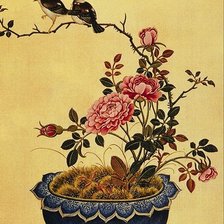 Схема вышивки «Птицы и цветы»