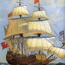 Схема вышивки «Королевский флагман»