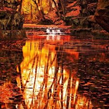 Схема вышивки «Отражения в воде»