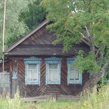 Схема вышивки «Домик в деревне»