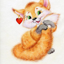Схема вышивки «Лисёнок»