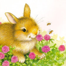 Схема вышивки «Кролик»