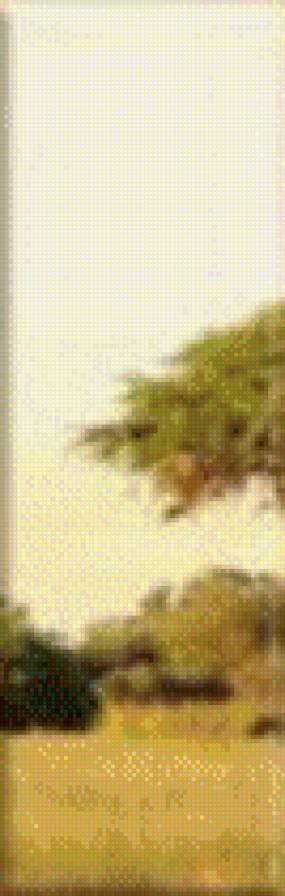 Деревья часть1 - африка, саванна, полиптих, дерево, деревья - предпросмотр