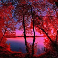 Схема вышивки «Вечер»