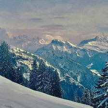 Схема вышивки «Швейцарские Альпы»