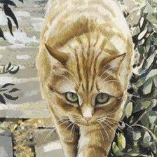 Схема вышивки «Рыжий кот»