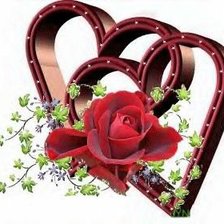 Схема вышивки «сердца»