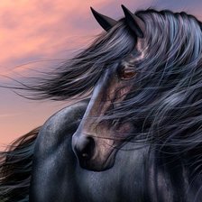 Схема вышивки «конь»