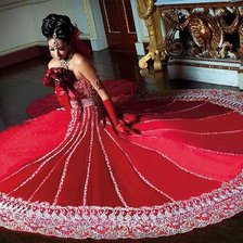 Схема вышивки «девушка»