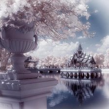 Схема вышивки «Бангкок Беседка на пруду»