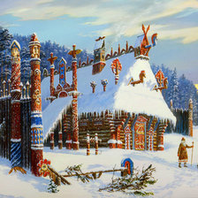 Схема вышивки «русские сказки»