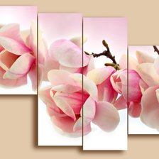 Схема вышивки «полиптих "цветущая магнолия"»