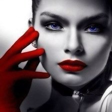 Схема вышивки «Роковая женщина»