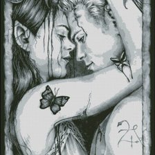 Схема вышивки «любовь»