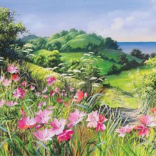 Схема вышивки «Летний пейзаж»