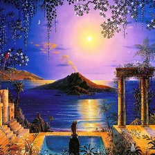 Схема вышивки «Экзотический пейзаж»