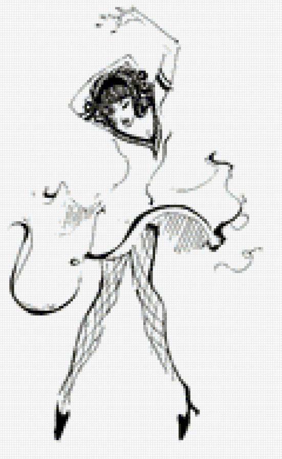 девушка - монохром, силуэт, девушка - предпросмотр