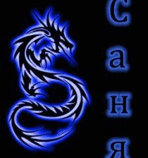 Схема вышивки «саня»