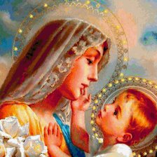 Схема вышивки «мадонна»