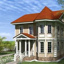 Схема вышивки «Дом»