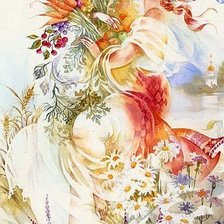 Схема вышивки «Огородница»