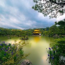 Схема вышивки «Пагода на пруду»