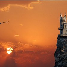 Схема вышивки «Ласточкино гнездо»