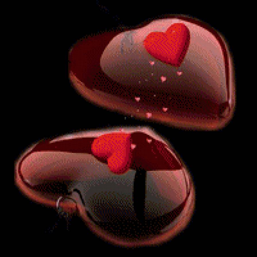 2 сердца - сердечки - предпросмотр