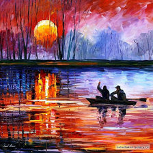 Схема вышивки «лодка»