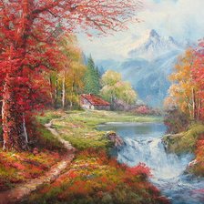 Схема вышивки «Серия "Пейзажи"»