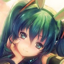 Схема вышивки «Мику Хатсуне»