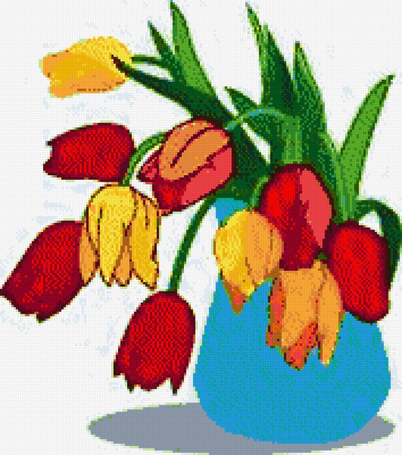 Тюльпаны - цветы, тюльпаны, букет - предпросмотр