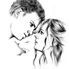 Схема вышивки «Влюбленные»