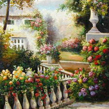 Схема вышивки «В саду»