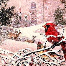 Схема вышивки «Зимний сюжет»