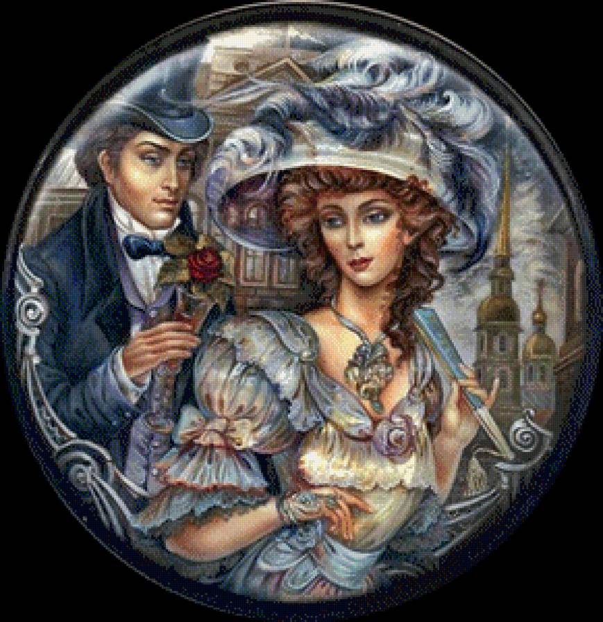 Кавалер и леди - любовь, девушка, парень, пара - предпросмотр