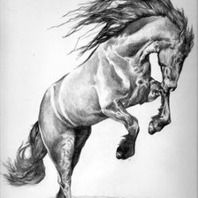 Схема вышивки «конь»